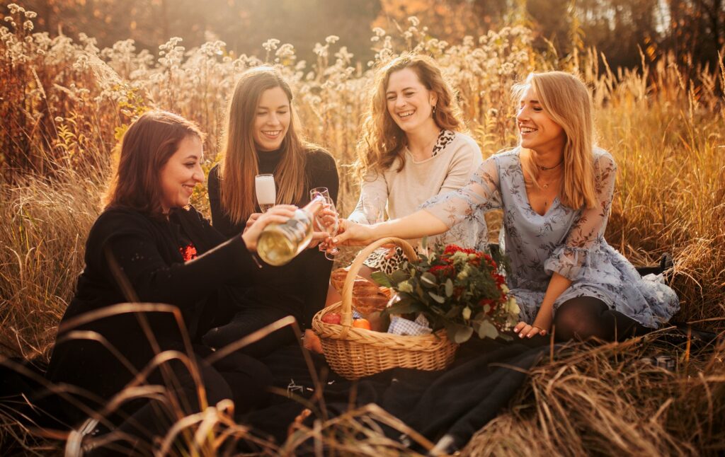 Freundinnen-Shooting im Park