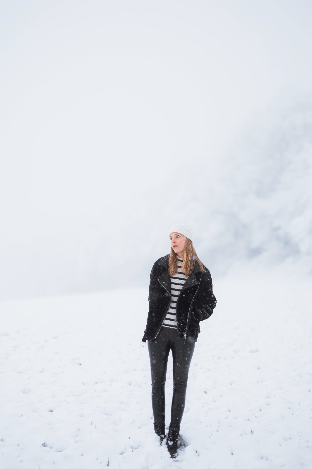 Selbstportraits im Schnee